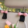 Car Seat Back Hook Bowknot Storage Hook  Multifunctional Sundries Back Storage Hook Interior Accessories