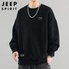 JEEP SPIRIT Men's Loose Fit Printed Long Sleeve Sweatshirt