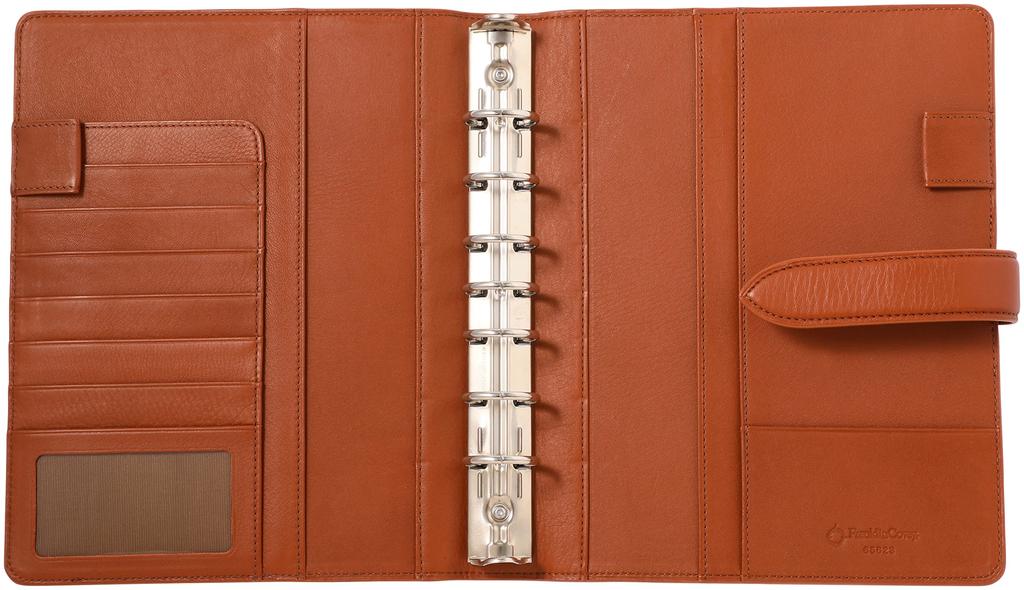 Franklin Planner Calm Soft Leather Binder 30mm Brown Classic Size 65623