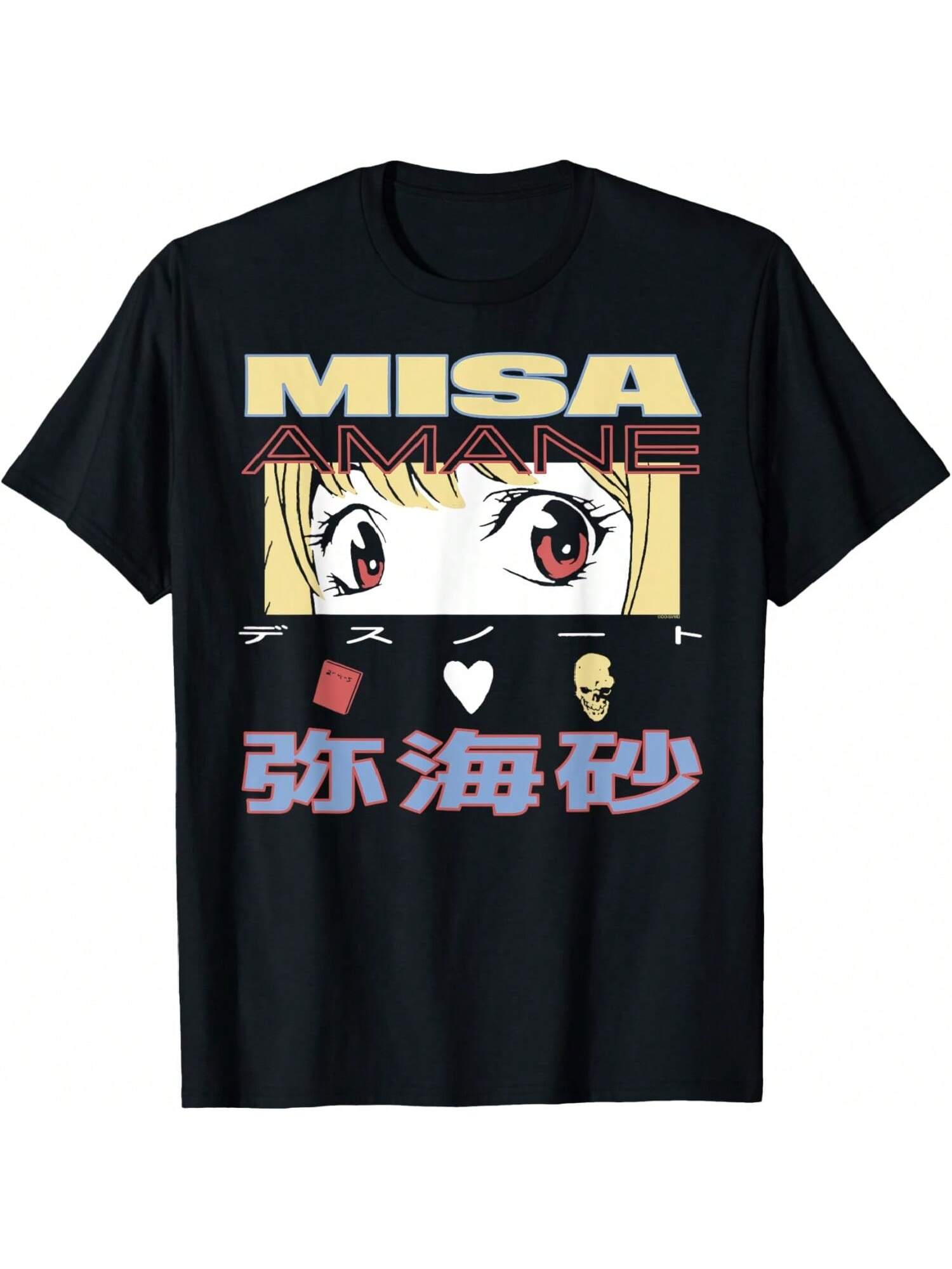 Deaths Notes Misas Amanes Shinigami Eyes And Icons Anime T-Shirt S разноцветный