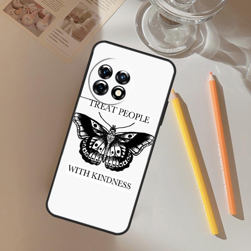 Treat People With Kindness Funda For OnePlus 13 13R 12 R 11 9 10 Pro 8T 9RT 10T OnePlus Nord 4 CE 2 3 Lite N20 N30 Case