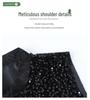Retro Chinese Style Sequin Velvet Waistcoat with Frog Button