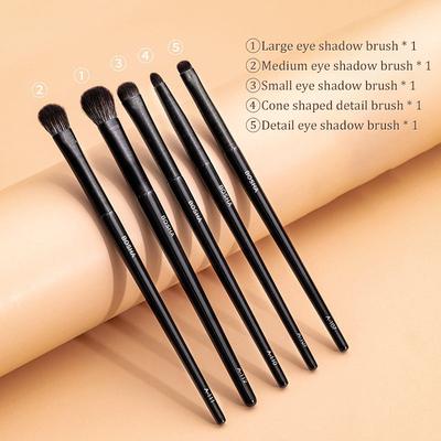 Natürliche Augen Make-Up Pinsel Set Lidschatten Pinsel Augenbrauen Kontur Eyeliner Pinsel Frauen Augen Kosmetik Blending Detail Make-Up-Tools