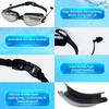 1 Set Nearsighted Swim Glasses Short-Sighted Goggles For Swimming Graded Eyeglasses With Grade Silicone Racing Goggles For Adult