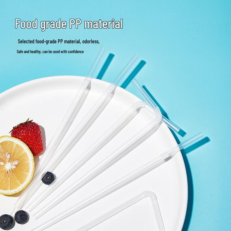 DYMAYKI Disposable Bendable Straws