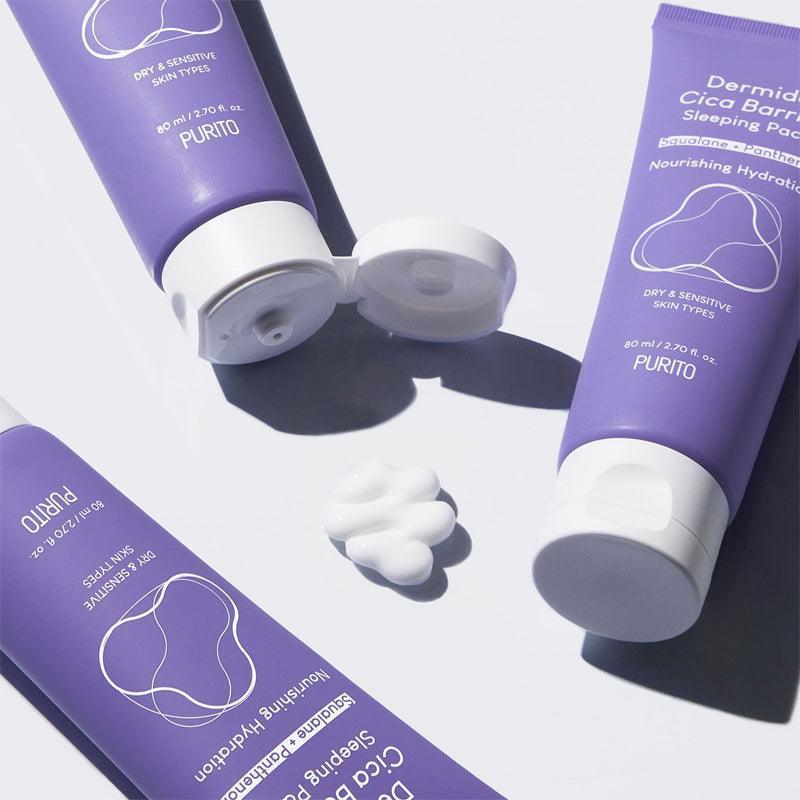 Purito Dermide Cica Barrier Zestaw do spania 80ml