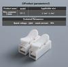 55pcs/lot CH-2 2Pin Spring Wire Quick Connector Splice With No Welding No Screws Cable Clamp Terminal 2 Way Easy Fit Led Strip