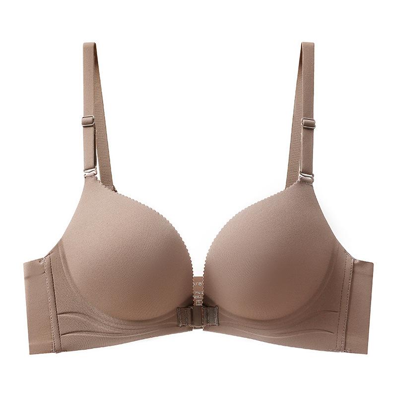 Front buckle seamless underwear women gather small breasts, show large breasts, anti-sagging adjustment type new bra cover