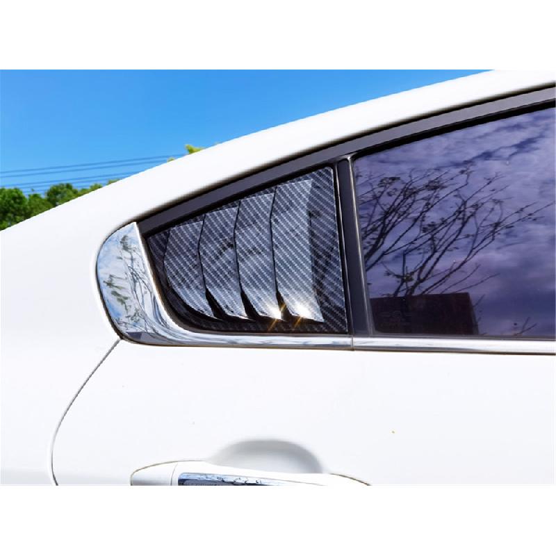 For Kia Forte K3 2014-18 Side Vent Window Scoop Louver Cover Carbon Fiber Style