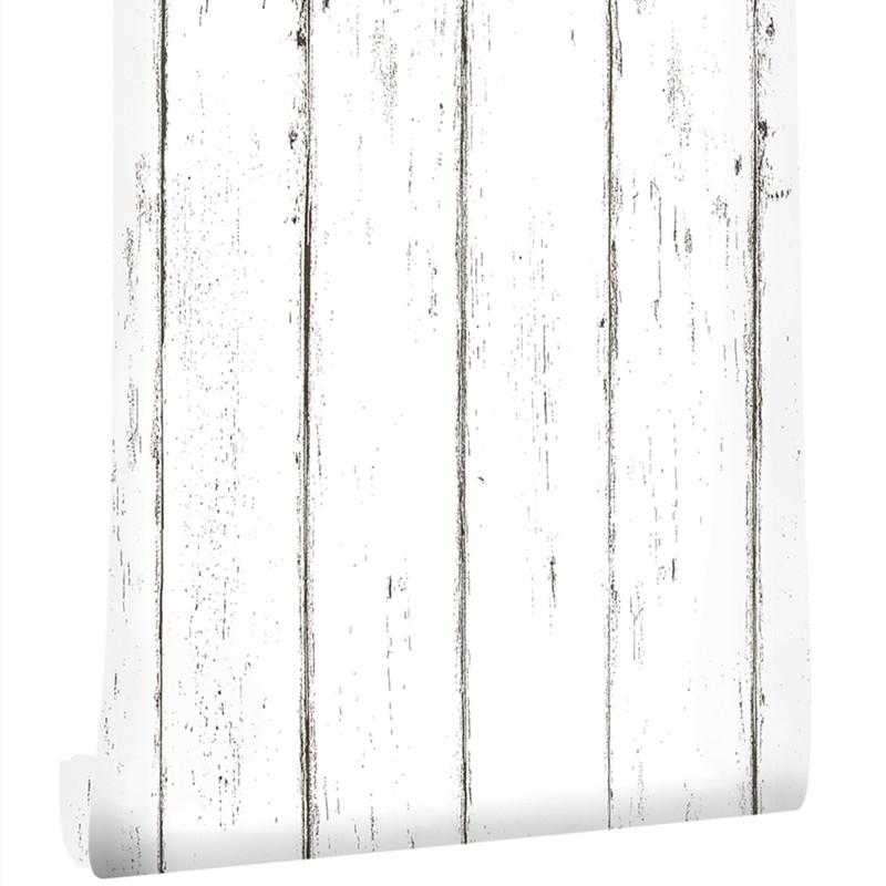 15 Distressed Wood  Self Adhesive Wallpaper Removable Wallpaper Stick And Peel Wood Plank Wallpaper Wardrobe Renovation Stickers