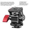 Mini Snail Gimbal Quick Release Support Holder with Screw Screw Hole At the Bottom of the Bracket Cold Foot Mount for Standard DSLR Camera Hot Shoe