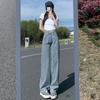 High Waist Wide Leg Pants Jeans Women's Drape Loose 2025 New Thin Design Niche Mopping Pants