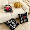Music EEpic The MMusical ART Square DoubleSided Printed Pillow Case Bedroom Bedside Pillow Sofa Cushion Cover Gift