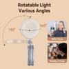 Magnetic Selfie Light Foldablbe LED Fill Light for Phone Selfie Ring Light 2700K 5600K 7500K Dimmable Built in Battery