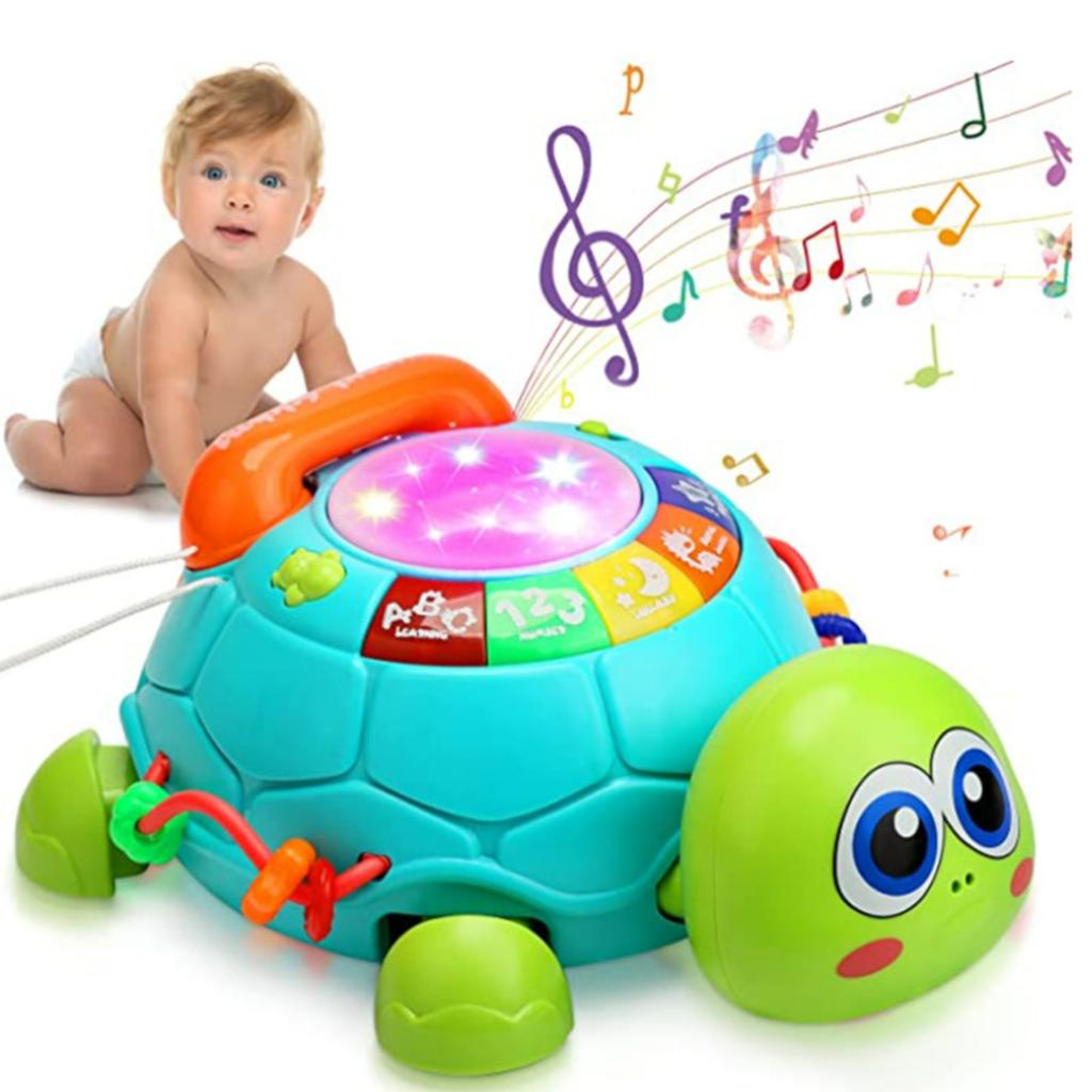 Children's Puzzle Music, Intelligent Obstacle Avoidance Trtoise For Babies Learning To Walk