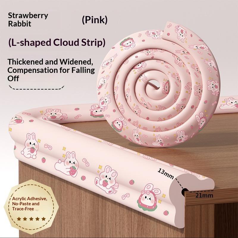 Baby Anti Collision Strip Cartoon Printed Self Adhesive Thick Foam Corner Guard for Furniture Edge Child Safety Toddler Home Protection