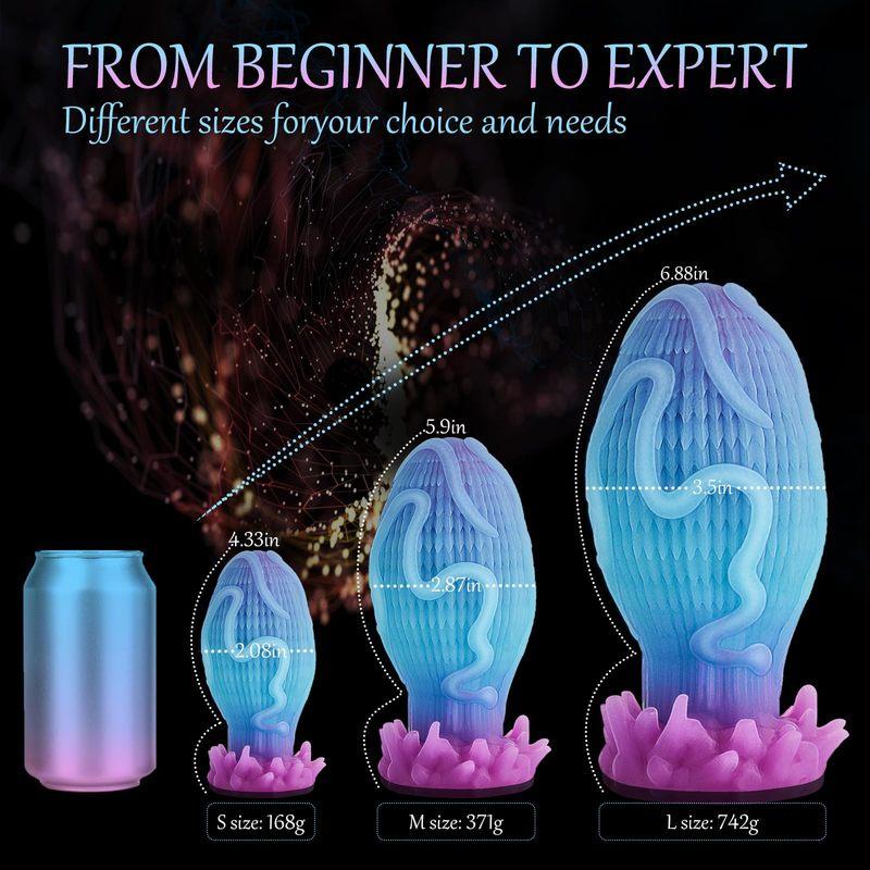 Hot Sale Luminous Anal Dildo Huge Penis Dick Animal/Monster Dildo Sex Toys For Adult 18+ Ass Dilator Glowing Dildo Big Buttplug