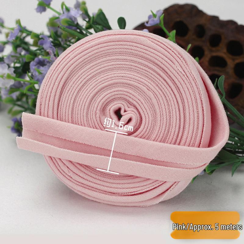 Elastic Cotton Knit Piping Tape for Baby Clothes and No-Iron Decoration