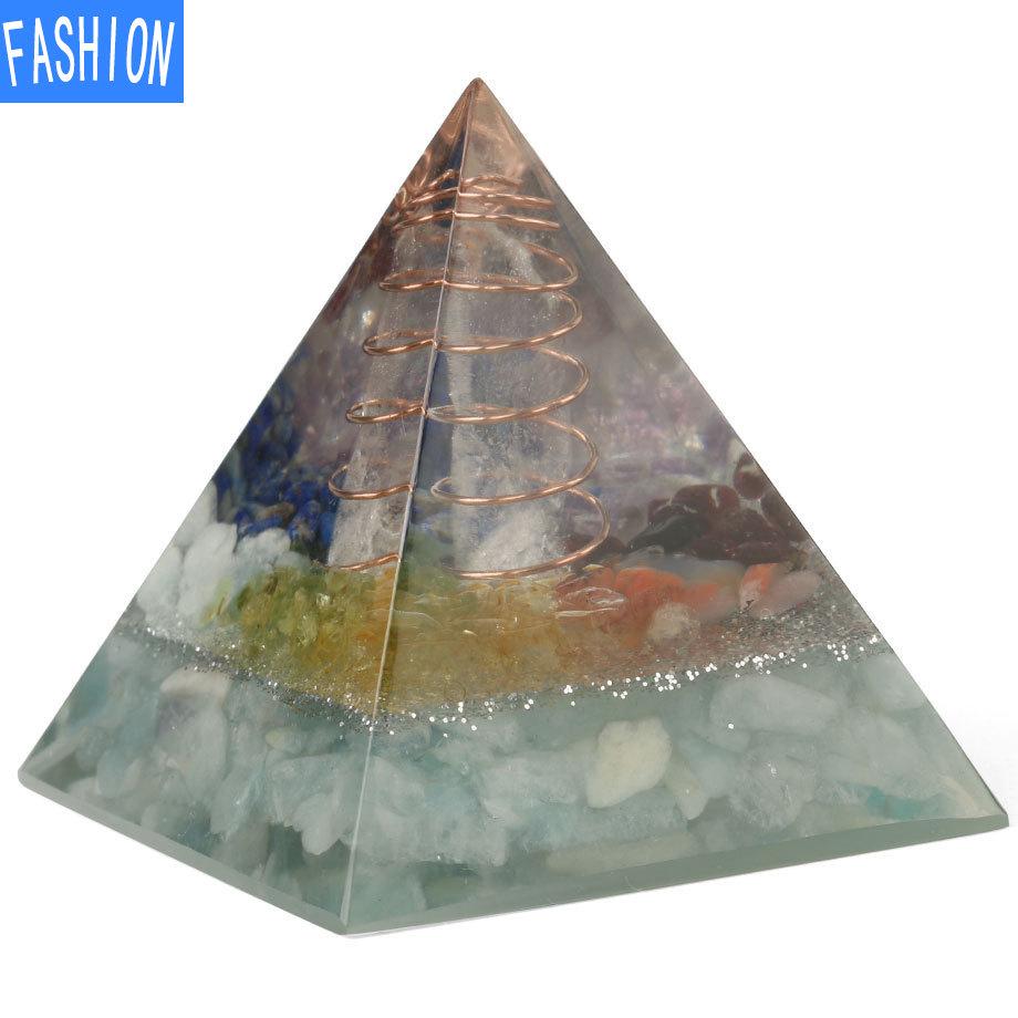 Leimharz Kristall Kies Stein Spirale Pyramide Pendel Europäisches und amerikanisches Ornament Eugen Turm Ornament