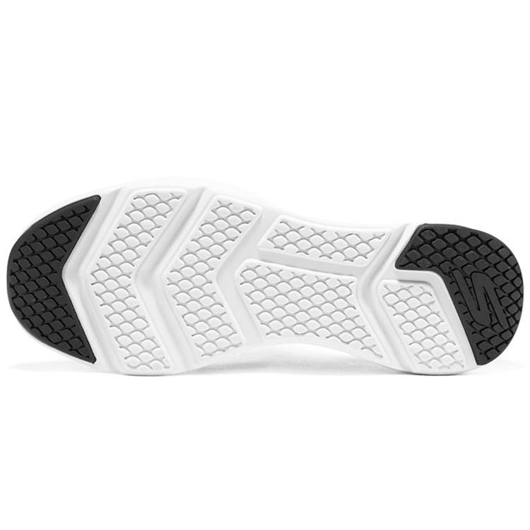 Skechers Go Run Elevate Round Toe Lace-Up Mesh Low-Top Running Shoes Women Sneaker Black 128329-BKW