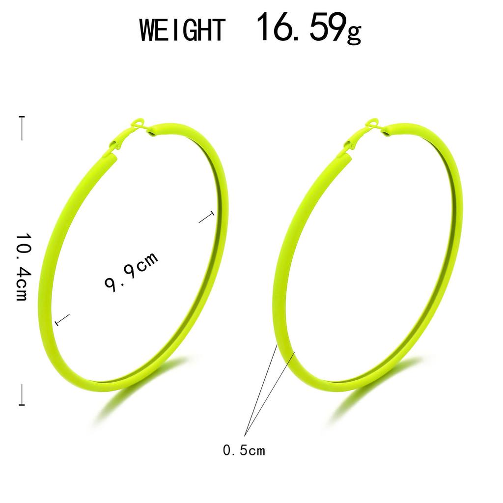 Promotional Niche Earrings, Personalized Exaggerated Large Circle Earrings, Sweet And Cool Plain Earrings.