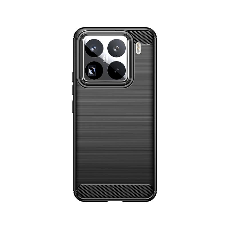 Phone Case For Xiaomi 13 14 15 Pro 14T 13T Soft  Matte Texture Carbon Fiber Design Minimalistic Pure Color