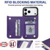 Leather Crossbody Buckle Holder with Card Slot for iPhone 17 Pro Max