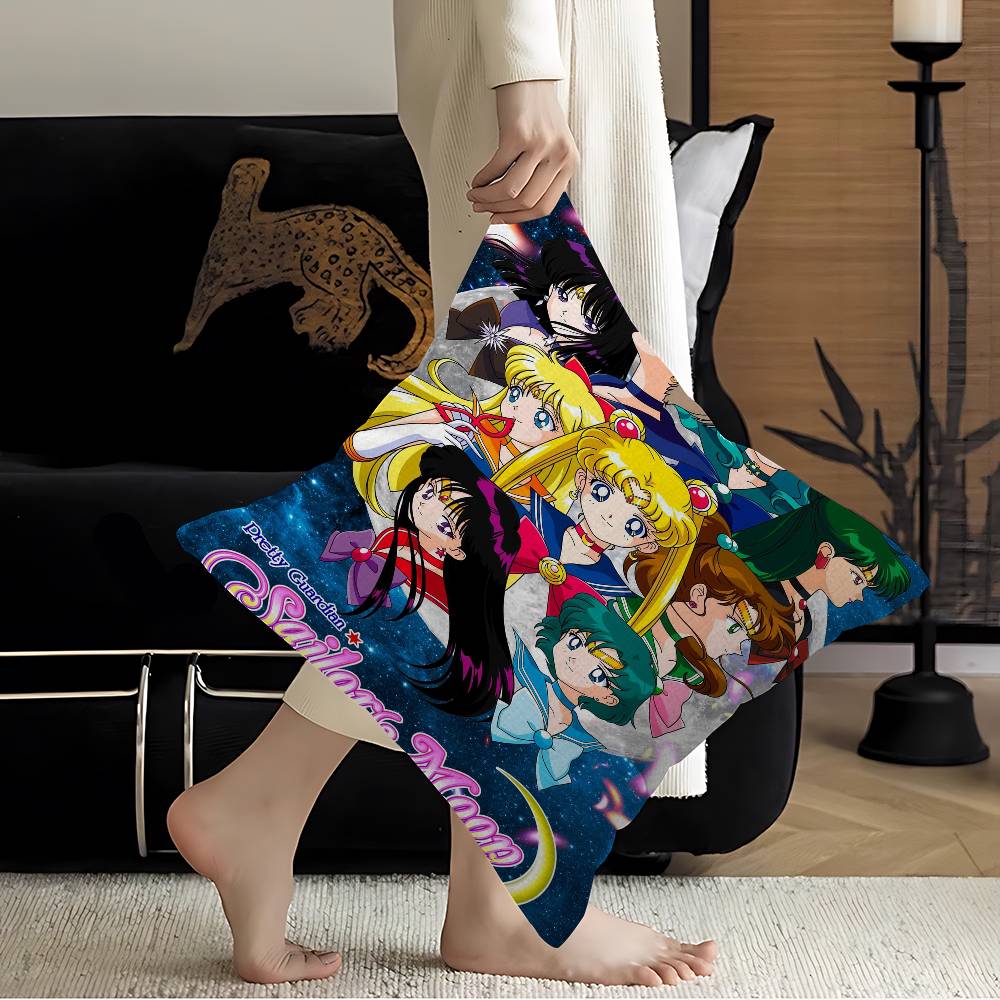Anime Girl S-Sailor M-Moon Pillow Anime Pillow Sofa Bed Head Pillow Cover Cushion Cover 45x45 Cm Fashion