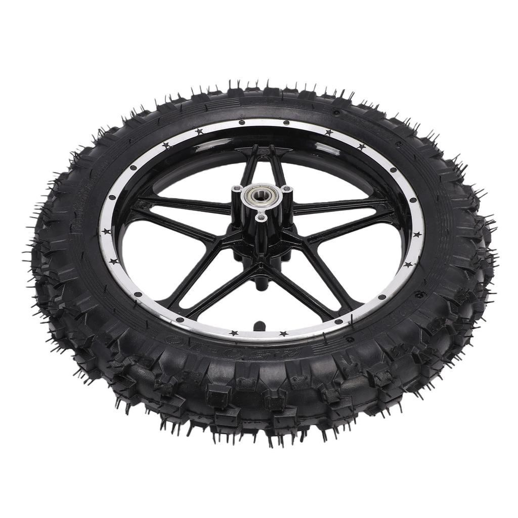 Wheel Rim Tire Assembly 10 Inch 12mm Shaft 2.50 10 Dirt Bike Wheel Tire Assembly for Mini Pocket Rear