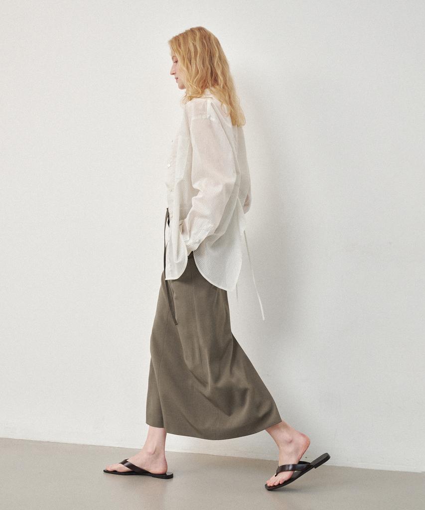 Ost Kaka Belted Maxi Skirt Khaki