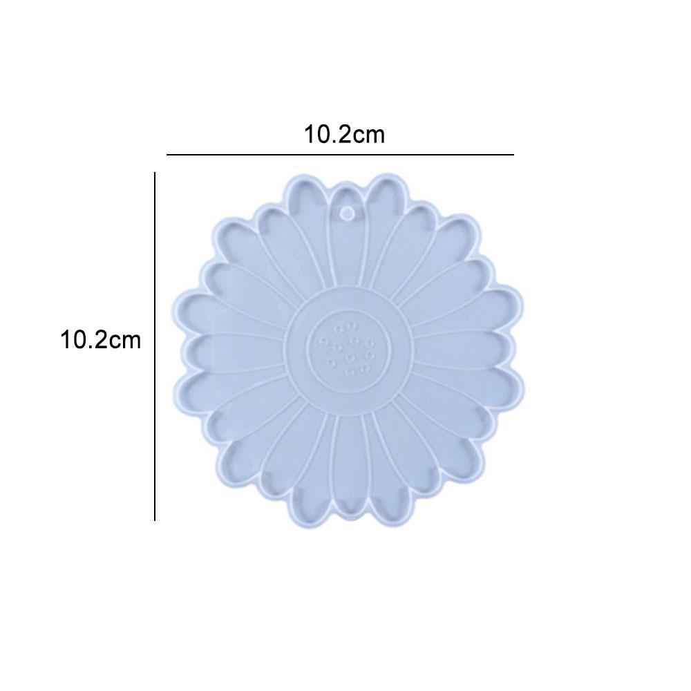 1PC DIY Round Epoxy Resin Mold Hollow Out Coaster Mandala Flower Tray Cup Mat Silicone Mould DIY Home Decor Making