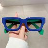 High Quality Retro High End Designer Style Edgy Punk Trendy Timeless Square Shaped Female For Both Male Sun Glasses