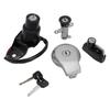 Ignition Key Switch Fuel Cap Helmet Seat Lock Set For Yamaha XV400 Virago 91-94