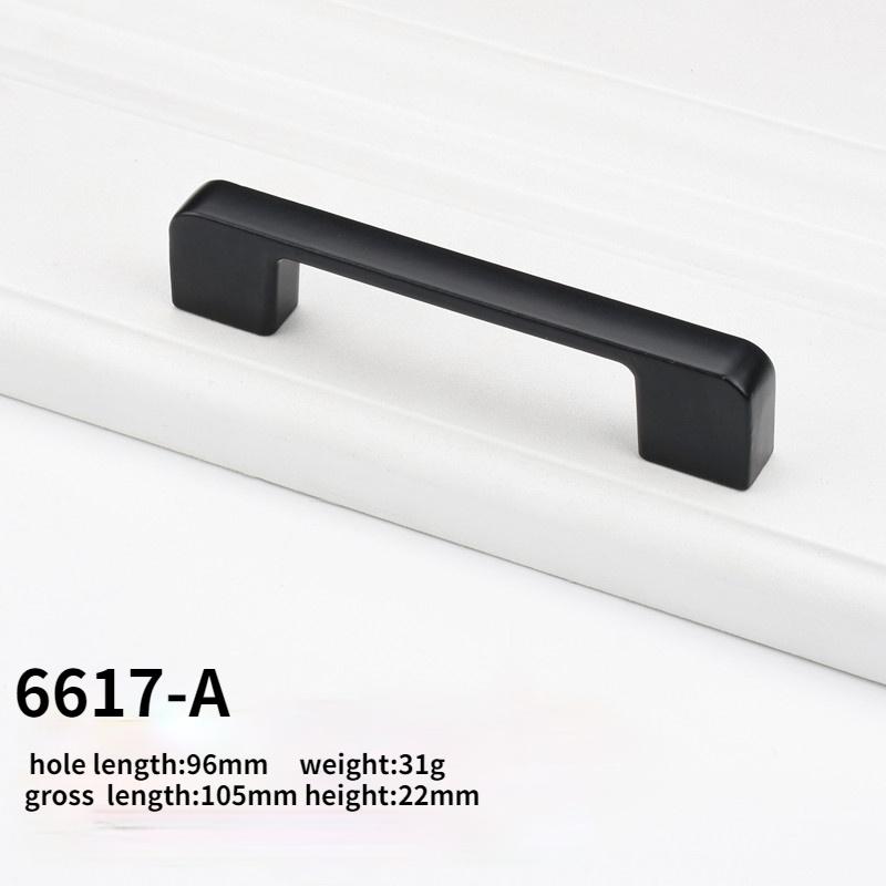 

5Pcs Black Cabinet Handle Square Hardware Kitchen Door Knobs Cupboard Wardrobe Drawer Pulls Bedroom Furniture Accessories