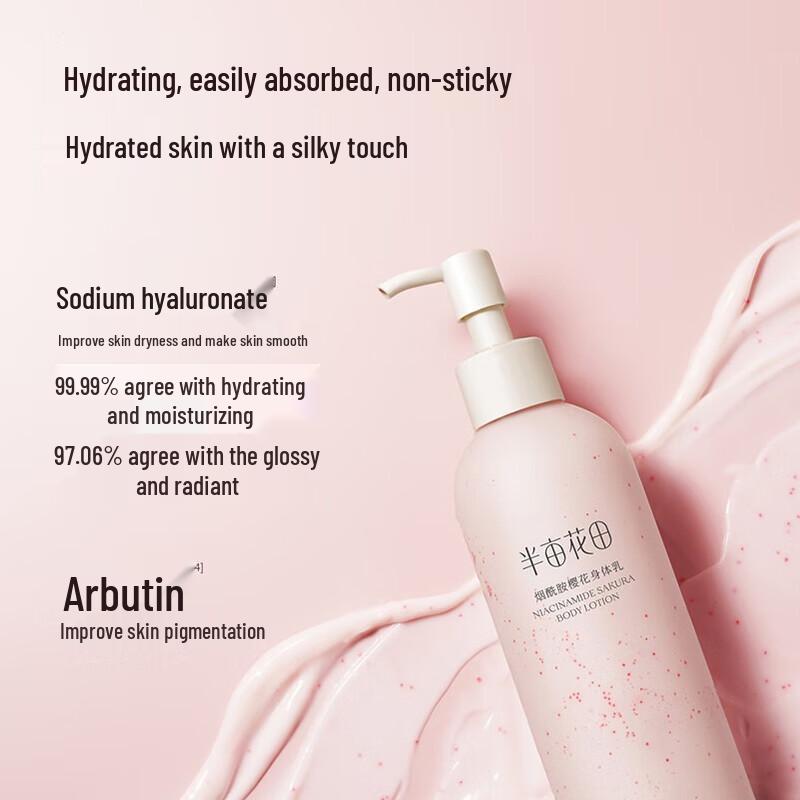 Halber Morgen Blumenfeld Niacinamid Jasmin Körperlotion