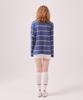 Minasu Mns Striped Cotton Collar T Shirt_Blue