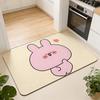 ANIME A-Asamimichan Floor Mat Absorbent Floor Mat Non-Slip Entrance Rug for Bathrooms Restrooms and Toilets