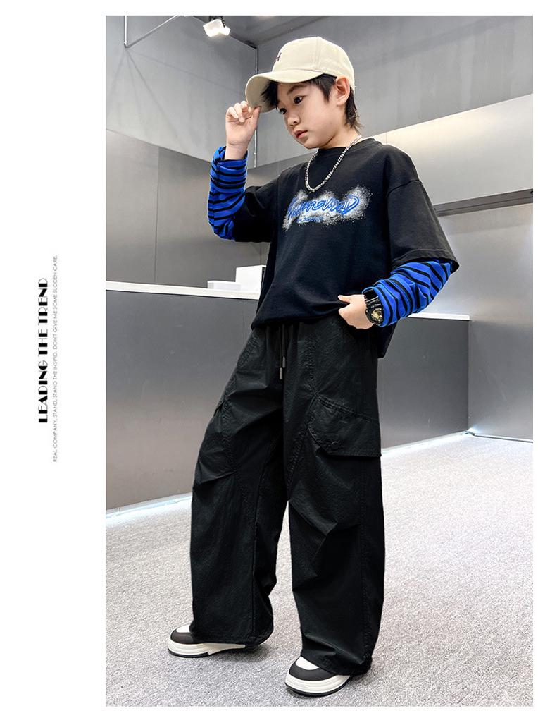 Zhi Li Kids' Trendy Versatile Pants - Spring/Autumn Style for Boys