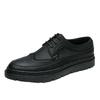 Leather Shoes Men's 2025 Summer Breathable Korean Version Tide Thick Sole Heightening Business Dress Casual British Leathershoes