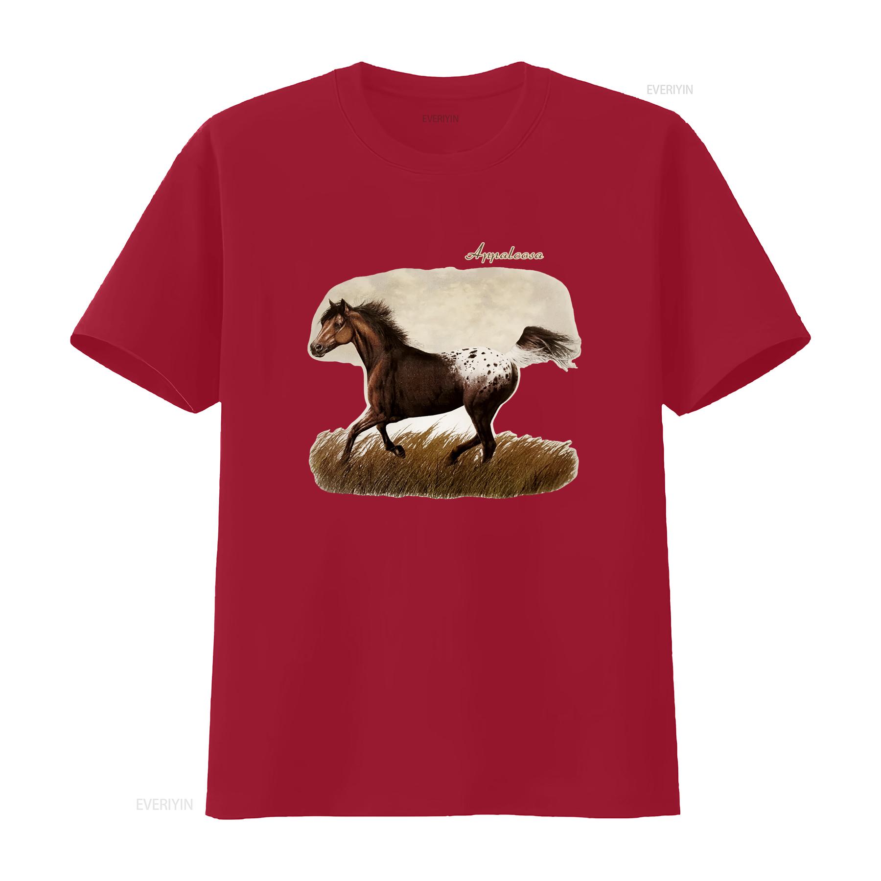 

Mens T shirt Appaloosa Horse vintage Washed Soft Unisex fashion Versatile Slightly designer clothes Stylish Comfortable S