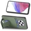 Pouzdro na telefon pro Xiaomi Redmi 14C 4G/14R 5G/Poco C75 4G Kožené zadní kryt s texturou uhlíkových vláken potažený TPU s držákem na karty