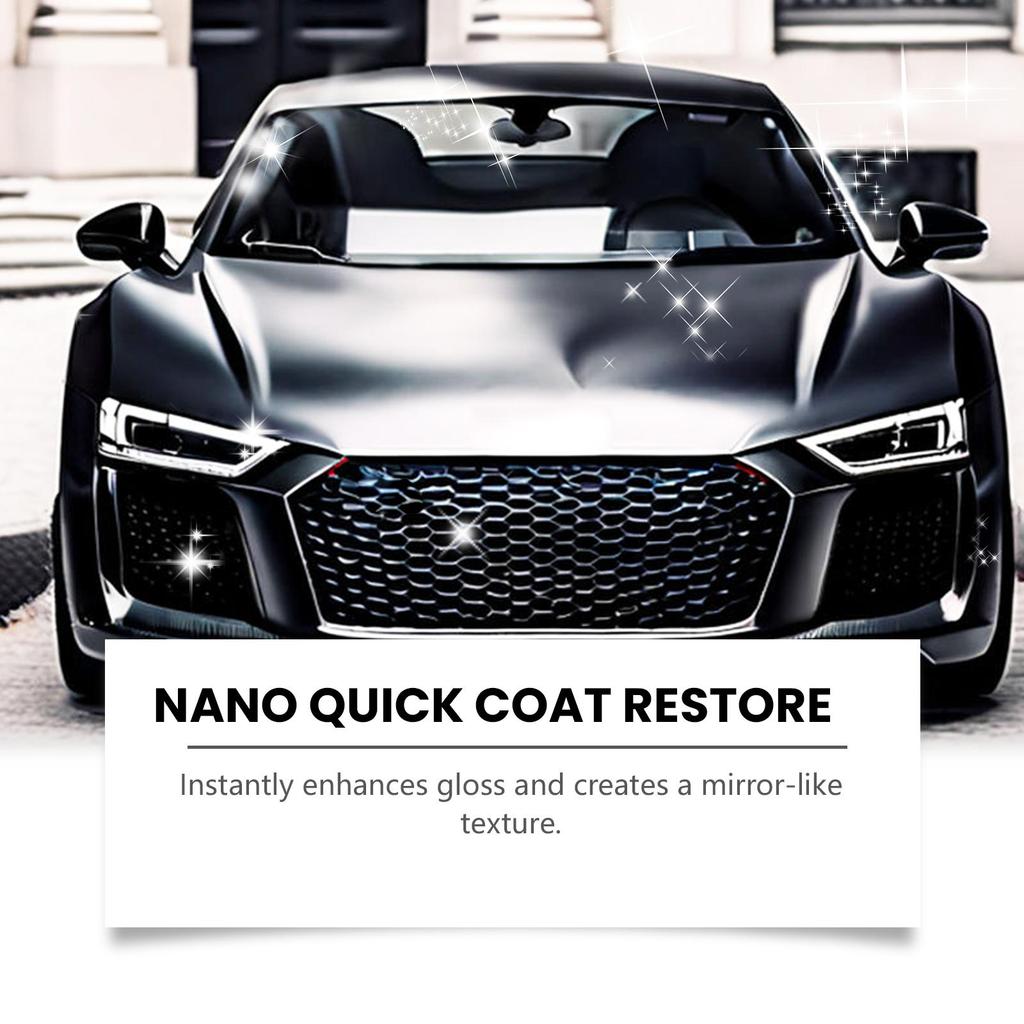 Car Nano Coating Spray Paint Gloss Enhancer Quick Detailer For Home Use Shine Boosting Waterless Wax Polish 120ml