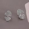 Stylish Faux Diamond Heart Stud Earrings for Women – Trendy High-End Fashion Accessory