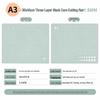 Tapis de découpe double face A2/A3/A4 pour protection de bureau et loisirs créatifs - Idéal pour la gravure, le tamponnage à la gomme et la découpe de papier.
