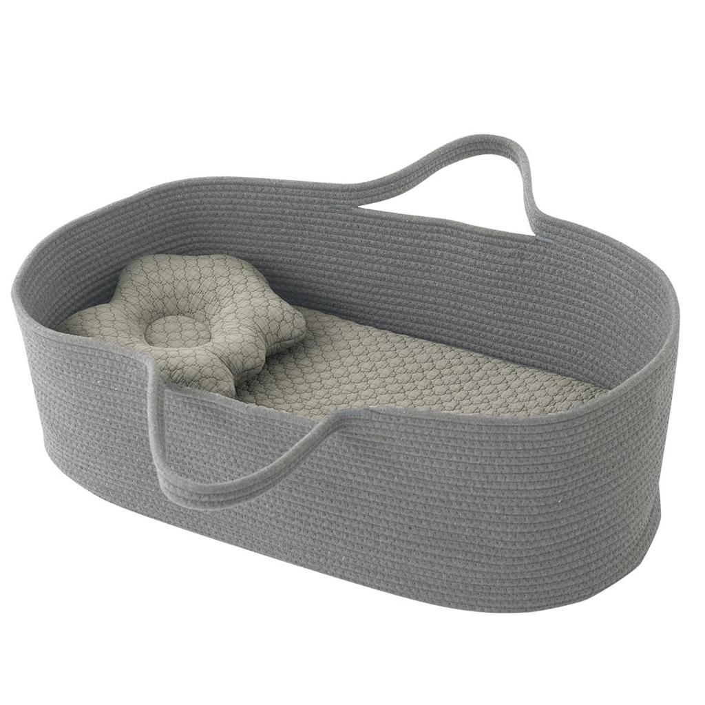 Bon Furniture Crib Includes a Carrying Futon and Baby Perfect for Baby Portable and Diaper Simple and Stylish 3-Piece Set Pillow. 100% Cotton.