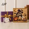 Autumn Home Decoration Halloween Cat Faux Pearl Painting Art Kit Spooky 3D Beads Moonlight Theme Crafts Cute Witch Gem Wall for Adults Craft Lovers