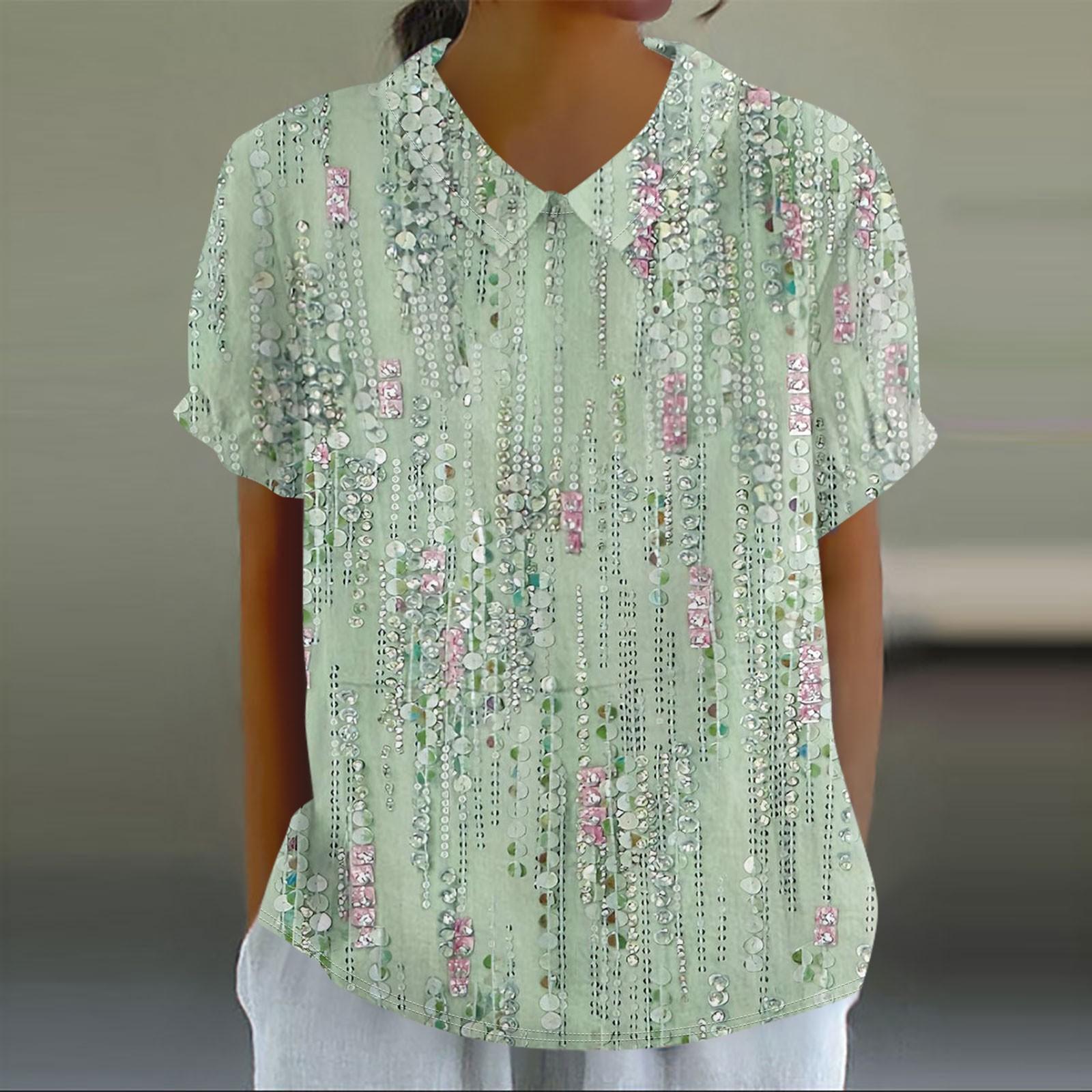 

Женская повседневная футболка-пуловер с короткими рукавами и цветочным принтом в стиле ретро XXXXXL