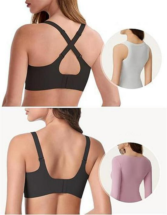 Plus Size Seamless Wavy Bra: Soft, Anti-Sagging Support, Sexy Lingerie for Women