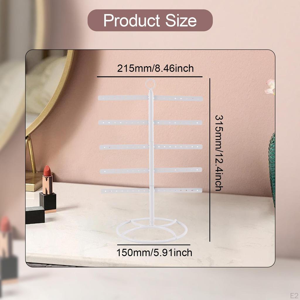 Earring Holder Display Stand Removable 5 Tiers Jewelry Organizer for