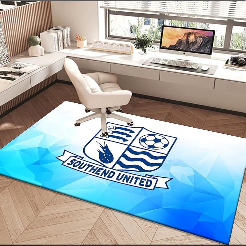 1PC rug Southend Crest Design Carpet, Chair Rug,Area Rug for Office Bedroom living rooms bedroom, Doormat decor Christmas fan gifts